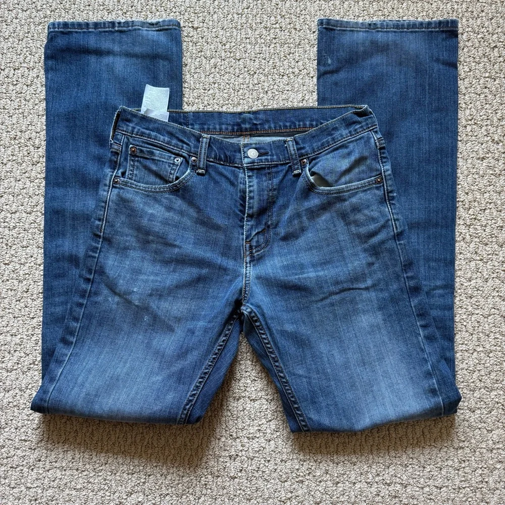 Levi's Distressed Blue Denim Straight Leg Red  Tag Jeans